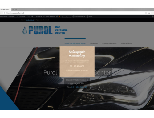 Website voor Purol Car Cleaning